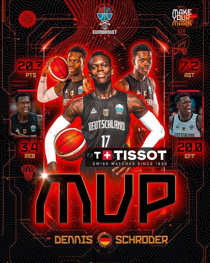 成为史上第7位世界杯、欧锦赛双料MVP，施罗德：想创造自己的传奇